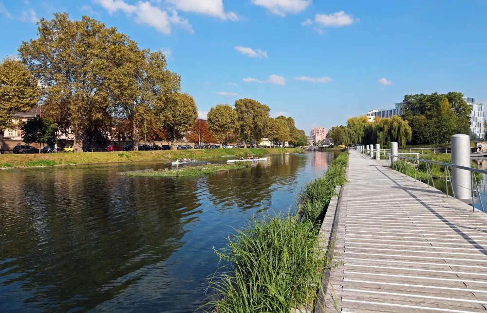 Aménagement de berge près de Angers